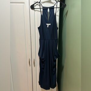 BCBGeneration Deep Blue Backless Dress